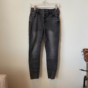 Old navy gray rockstar jeans size 02